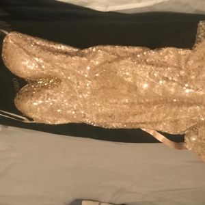 Prom  party dress champagne color